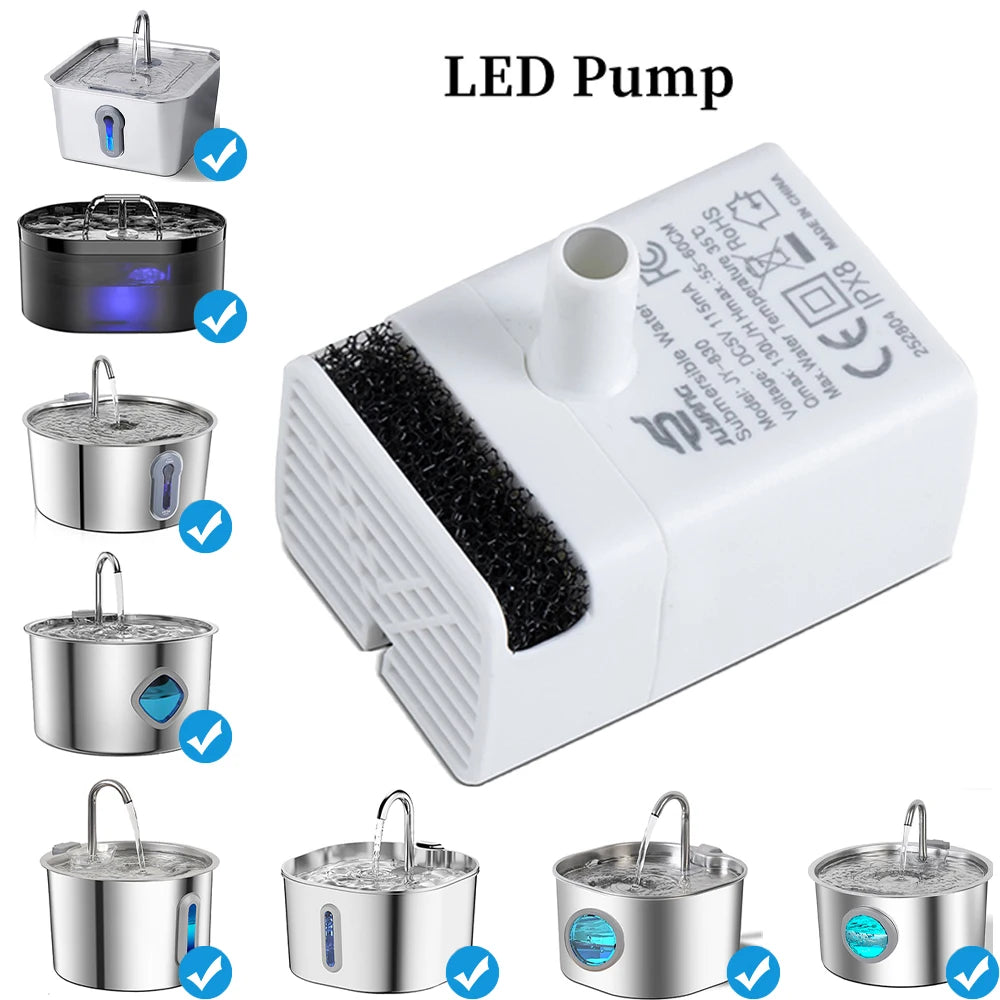 Pompe USB universelle ultra-silencieuse pour fontaine à chat