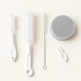Kit de nettoyage fontaine a chat 5-en-1, brosses et eponge