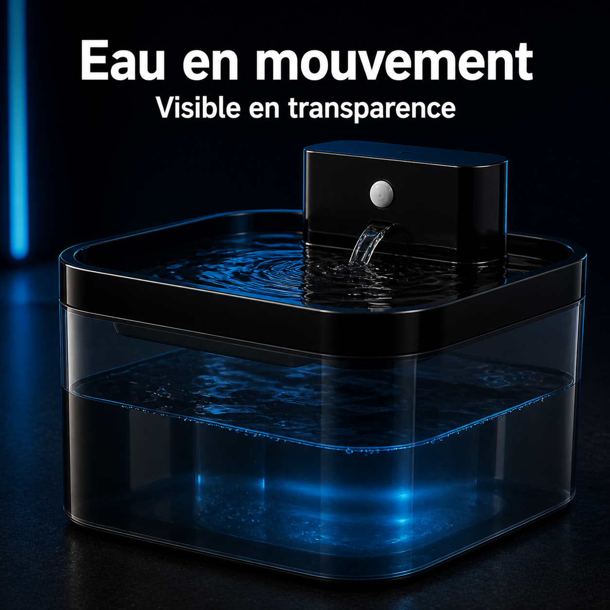 Eau en circulation — Fontaine sans fil 2,2 L capteur IR