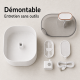 Entretien simple démontable — Fontaine à eau à écoulement doux blanche — 3 L