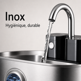 Matériaux sains — Fontaine à eau en inox FlowArc — 3,2 L