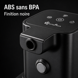 Matériaux sains — Fontaine à eau en plastique noir DownyPaws — 2,5 L