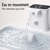 Eau en circulation — Fontaine à eau en plastique blanche DownyPaws — 2,5 L
