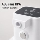 Matériaux sains — Fontaine à eau en plastique blanche DownyPaws — 2,5 L