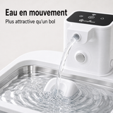 Eau en circulation — Fontaine à eau en inox blanche DownyPaws — 2,5 L