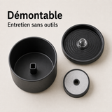 Entretien simple démontable — Fontaine à eau en céramique noir pour chat – 1 L