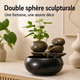 Fontaine à eau céramique Double sphère – 1 L