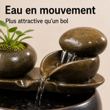 Eau en circulation — Fontaine à eau céramique Double sphère – 1 L