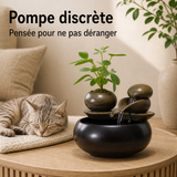 Pompe discrète — Fontaine à eau céramique Double sphère – 1 L