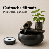 Eau filtrée propre — Fontaine à eau céramique Plante verticale – 1 L