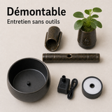 Entretien simple démontable — Fontaine à eau céramique Plante verticale – 1 L