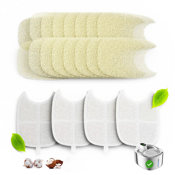 Pack 4 filtres compatibles fontaine inox Adeptola 4 L - vue principale