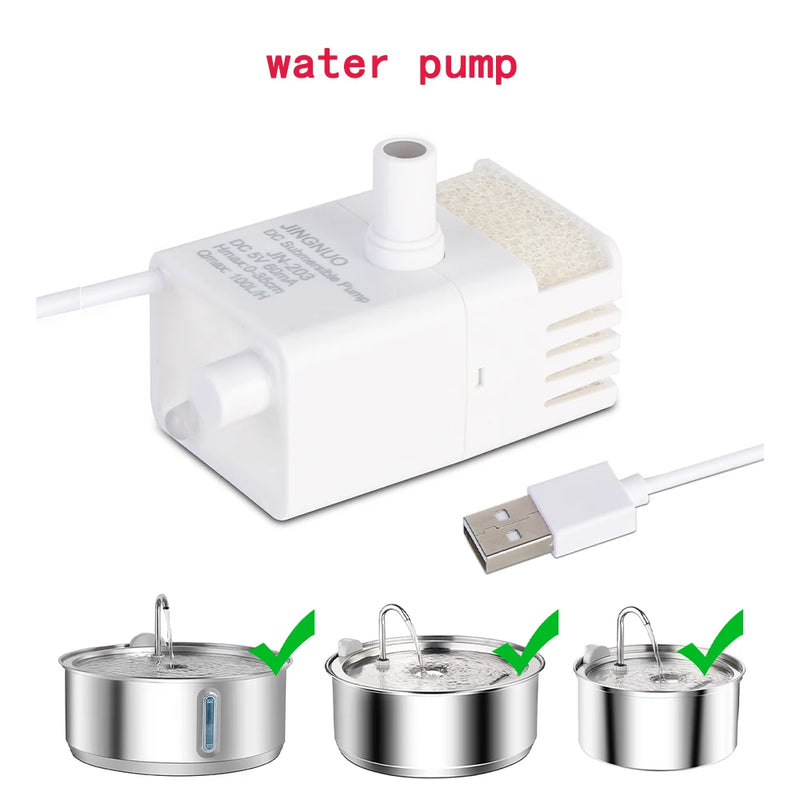 Pompe USB universelle de rechange ultra-silencieuse pour fontaine à chat