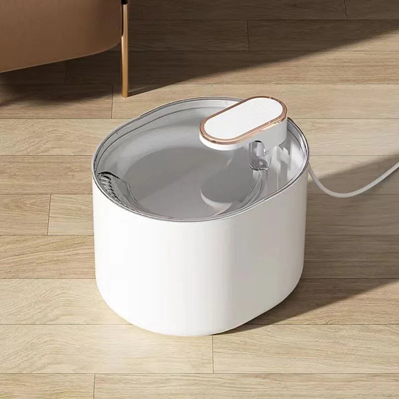 Fontaine à eau écoulement doux blanche 3 L pour chat