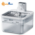 Fontaine à eau en inox blanche DownyPaws — 2,5 L