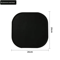 Tapis anti-gaspillage pour gamelle de chat - Noir