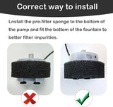 Pompe USB de rechange silencieuse pour fontaine à chat — SMA-800 5 V/1 A