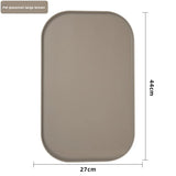 Tapis anti-gaspillage pour gamelle de chat - Beige