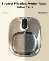 Installation filtre dans la fontaine inox Adeptola 4 L