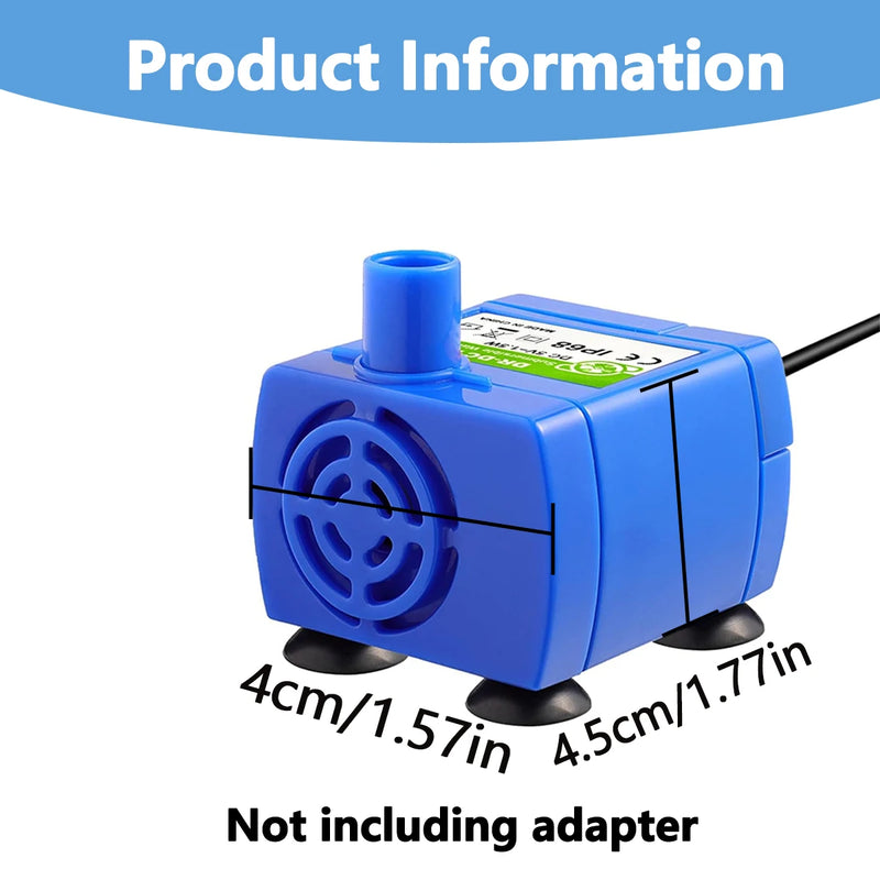 Pompe USB universelle de rechange ultra-silencieuse pour fontaine à chat