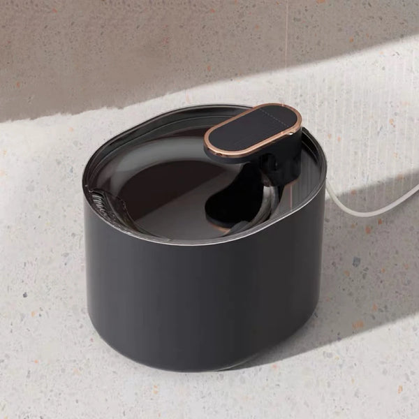 Fontaine à eau écoulement doux noire 3 L pour chat