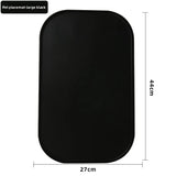 Tapis anti-gaspillage pour gamelle de chat — Noir