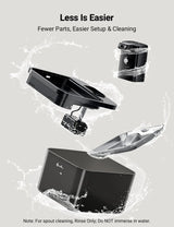 Fontaine à eau en inox noir DownyPaws — 2,5 L
