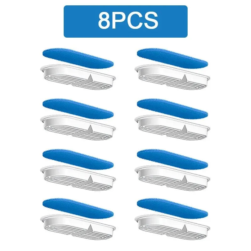 Pack 8 filtres charbon actif — Compatible fontaine compacte chat 2,2 L