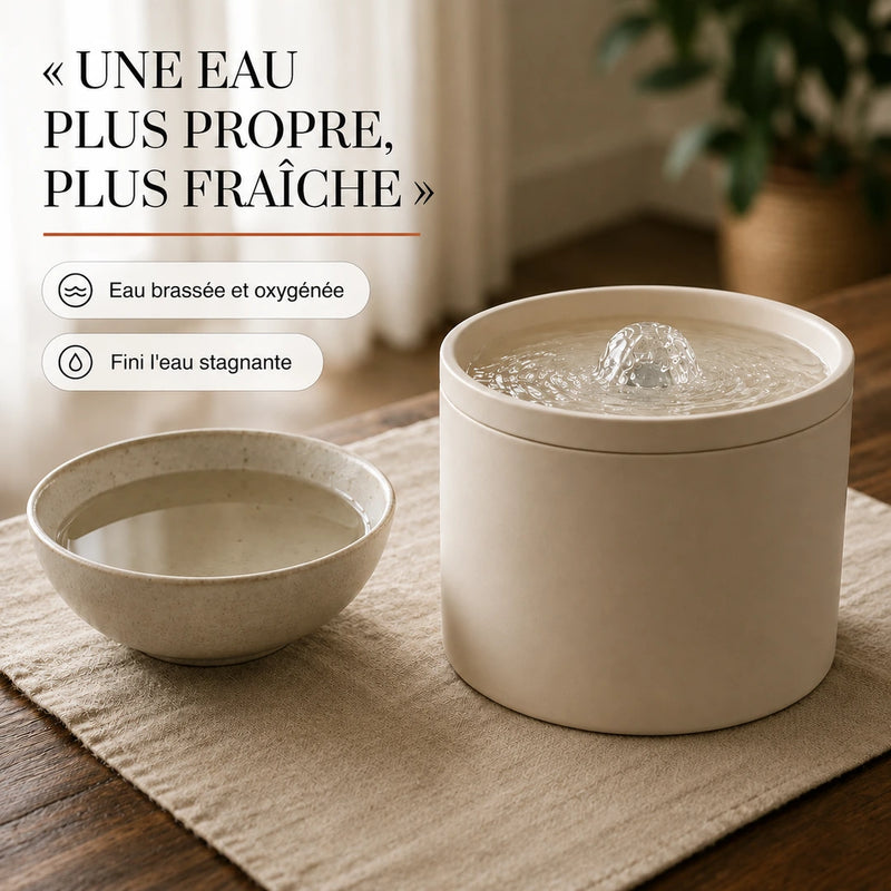 Une eau plus propre et plus fraîche, brassée et oxygénée