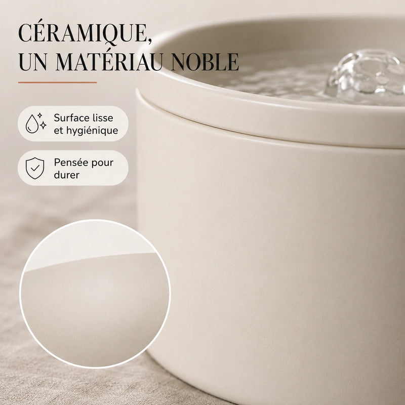 Céramique, un matériau noble, surface lisse et hygiénique
