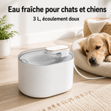 Fontaine à eau à écoulement doux blanche — 3 L — vue produit