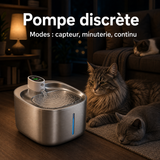 Pompe discrète — Fontaine inox Adeptola 4 L