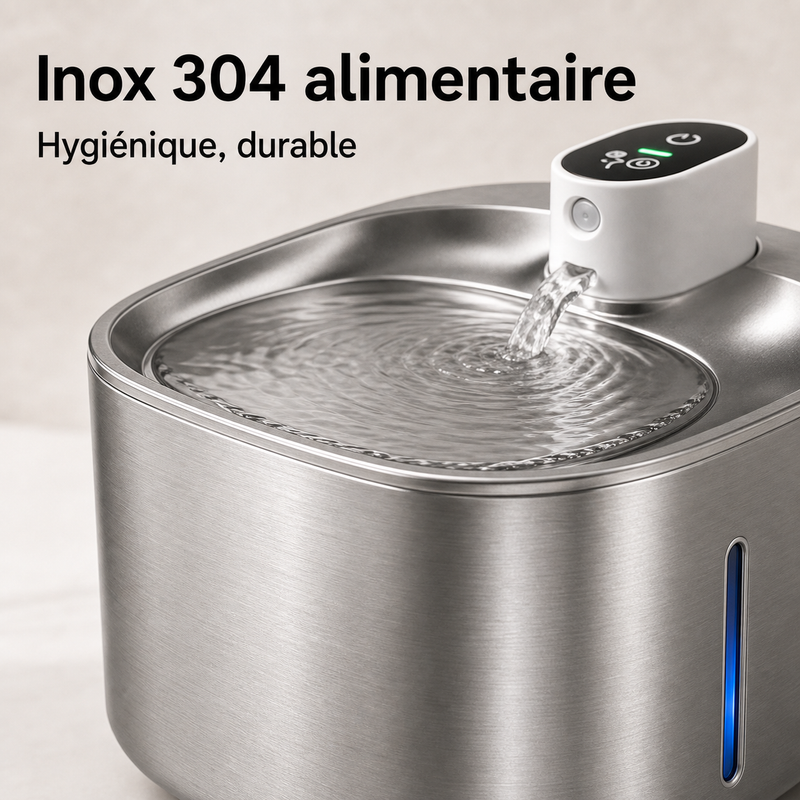 Matériaux sains — Fontaine inox Adeptola 4 L