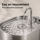 Eau en circulation — Fontaine inox ovale 3,2 L