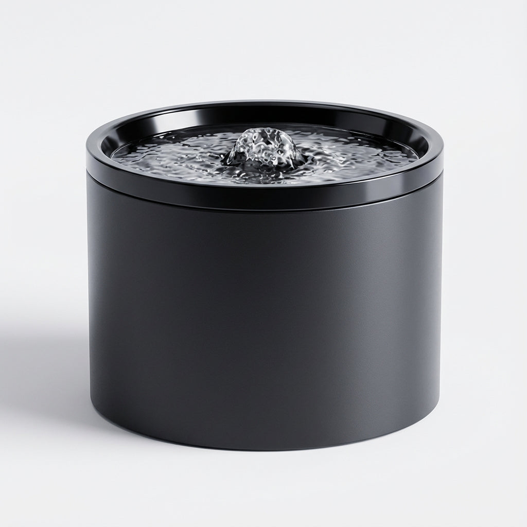 Fontaine à eau en céramique noir pour chat – 1 L