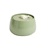 Fontaine à eau en céramique verte baleine pour chat 1,3L