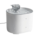 Fontaine à eau compacte blanche pour chat 2,2L