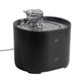 Fontaine à eau compacte noire pour chat – 2,2 L