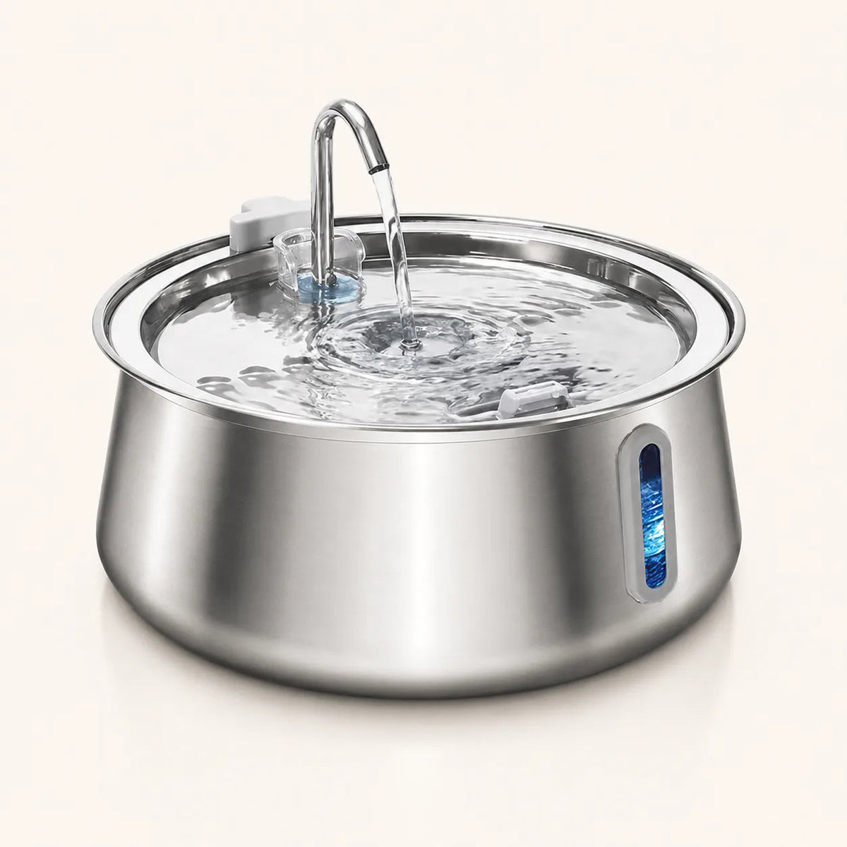Fontaine à eau pour chat en inox – Bec robinet 4 L