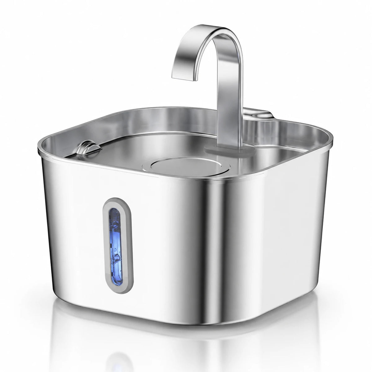 Fontaine inox bec robinet arche carrée 2,2 L - vue principale