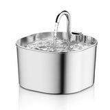 Fontaine à eau pour chat inox bec robinet carré 2,2 L - vue principale
