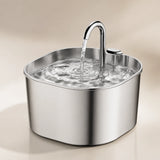 Fontaine inox bec robinet carré 2,2 L - surface pleine inox