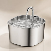 Fontaine inox bec robinet carré 2,2 L - surface pleine inox