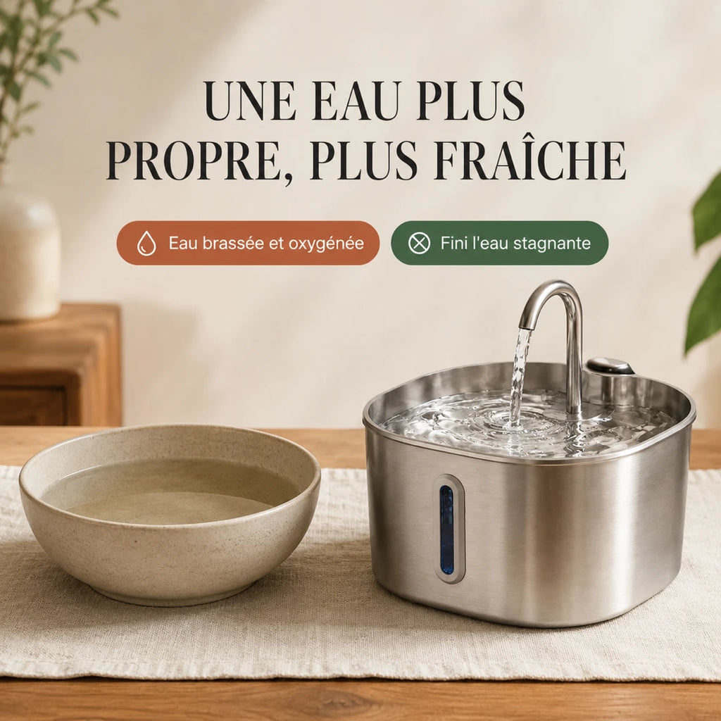 Eau plus propre et fraîche, fontaine inox bec robinet