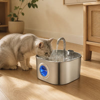 Fontaine inox bec robinet à hublot LED 2,2 L - en situation dans un intérieur