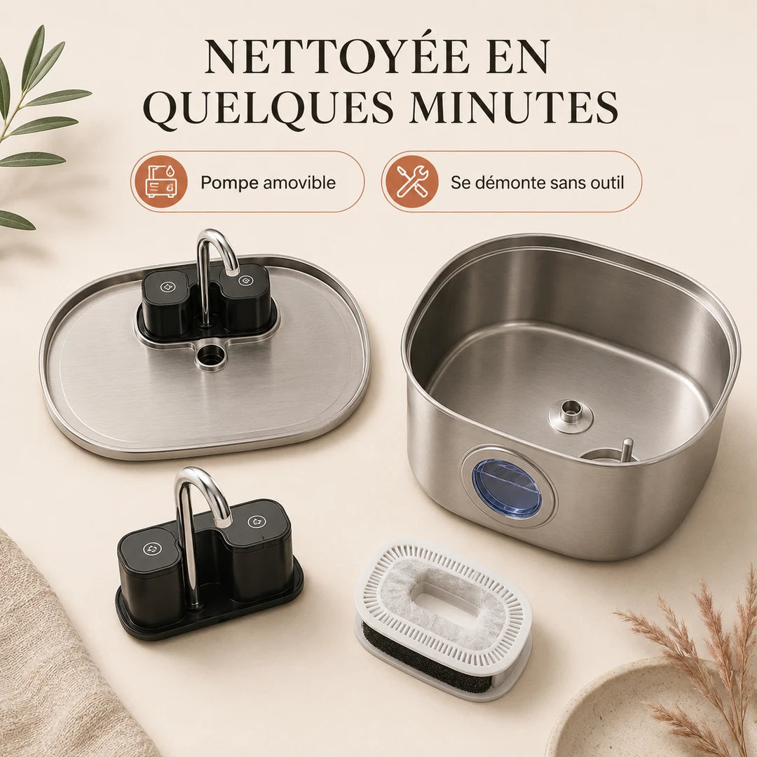 Fontaine FlowArc démontable à pompe amovible, nettoyage facile Image