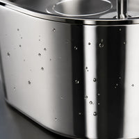 Fontaine inox ovale bec robinet à hublot LED 2,2 L - acier inoxydable 304