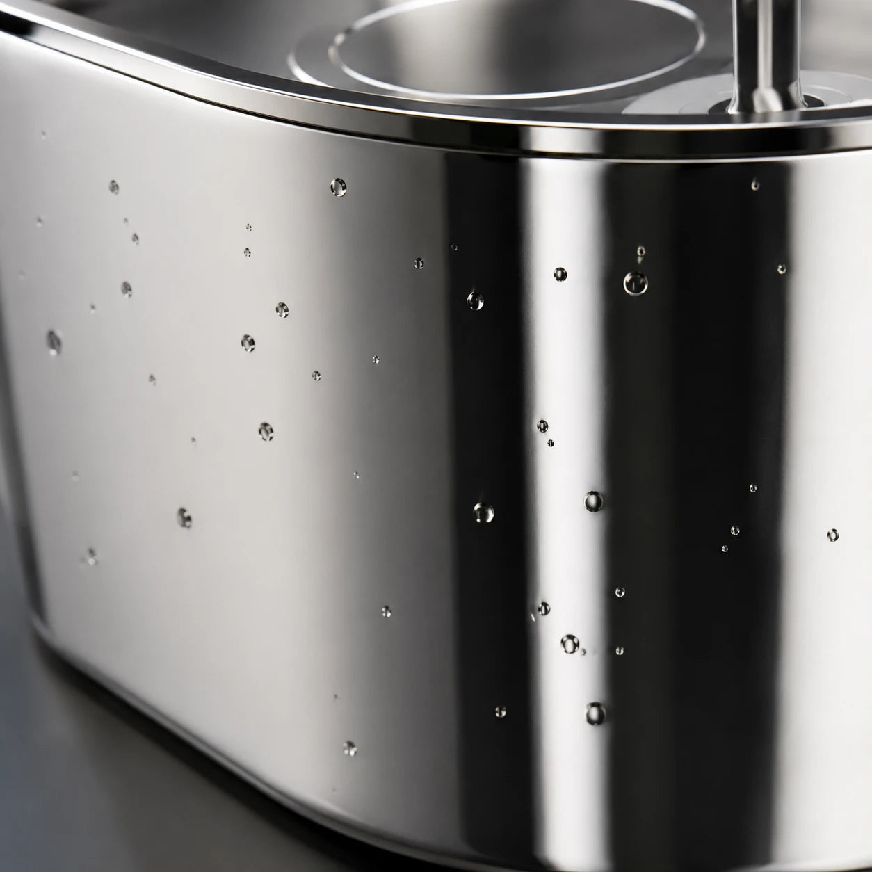 Fontaine inox ovale bec robinet à hublot LED 2,2 L - acier inoxydable 304 Image