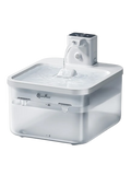 Fontaine à eau en plastique blanche DownyPaws — 2,5 L