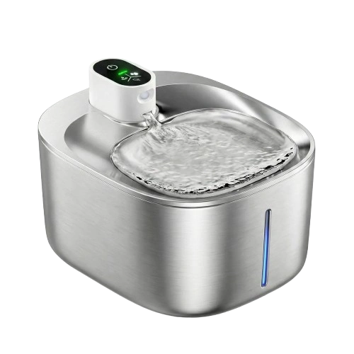 Fontaine à eau inox Adeptola 4L pour chat